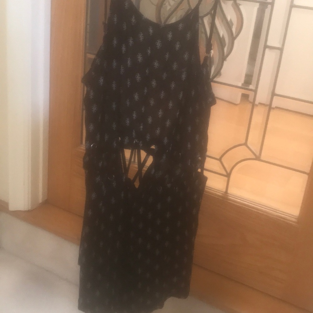 Black LF cutout romper